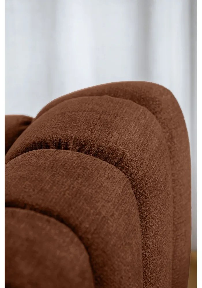 Fotel w kolorze terakoty Shell – Miuform