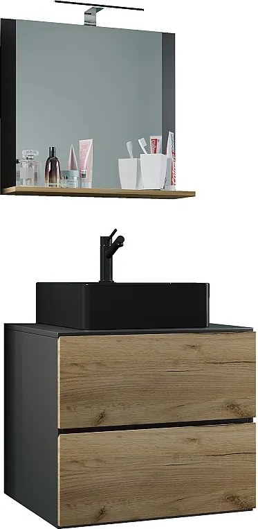 3 szt umywalka meble łazienkowe Lendas 60 cm M