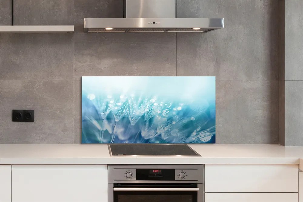 Szklany Panel Abstrakcyjny Motyw Dmuchawca