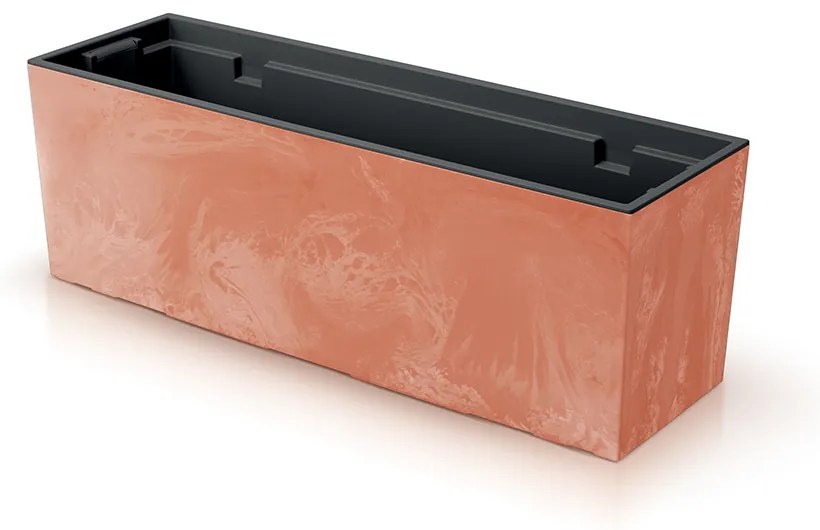 Doniczka ogrodowa 77 x 23,5 x 24,6 cm Urbi Case Beton Effect terakota PROSPERPLAST