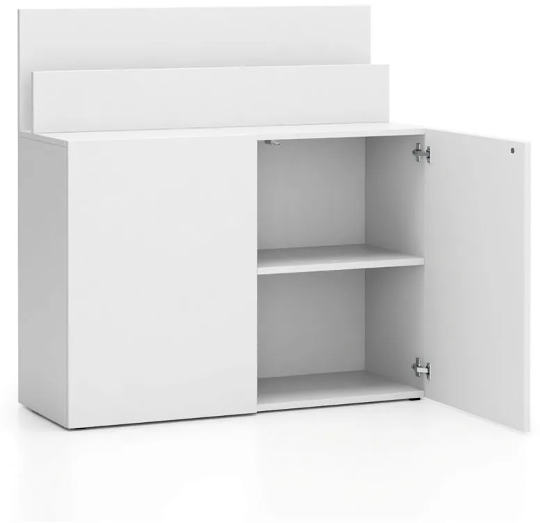 Dodatkowa szafka do biurka LAYERS, krótka, biała