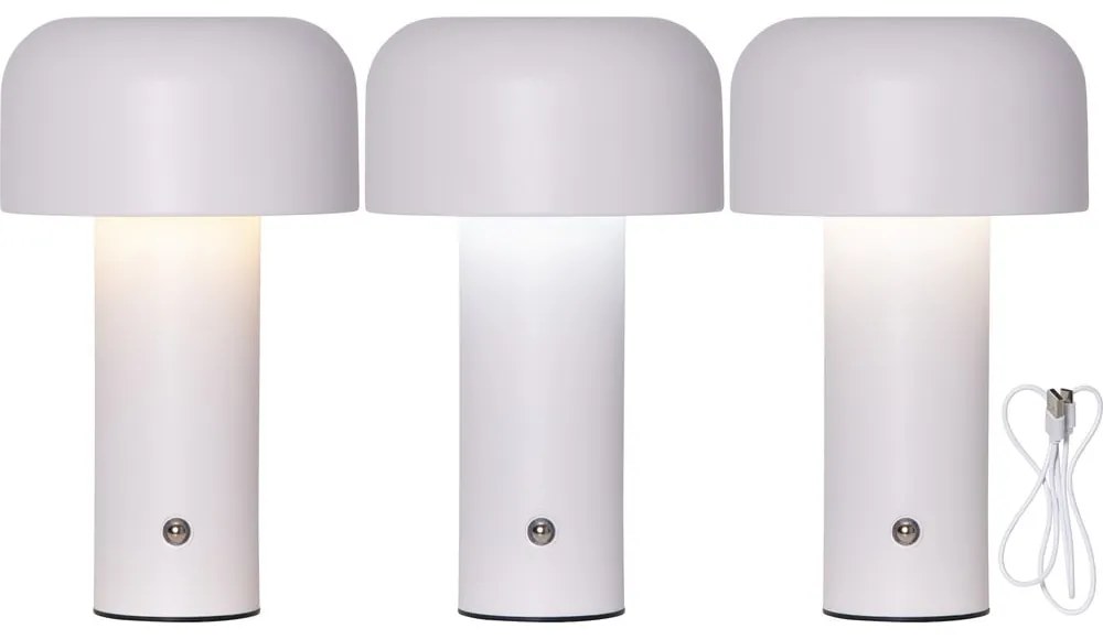Biała lampa stołowa LED (wysokość 21,5 cm) Bobby – Star Trading