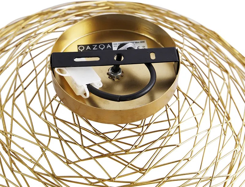 Orientalna lampa sufitowa złota 40 cm - Glan