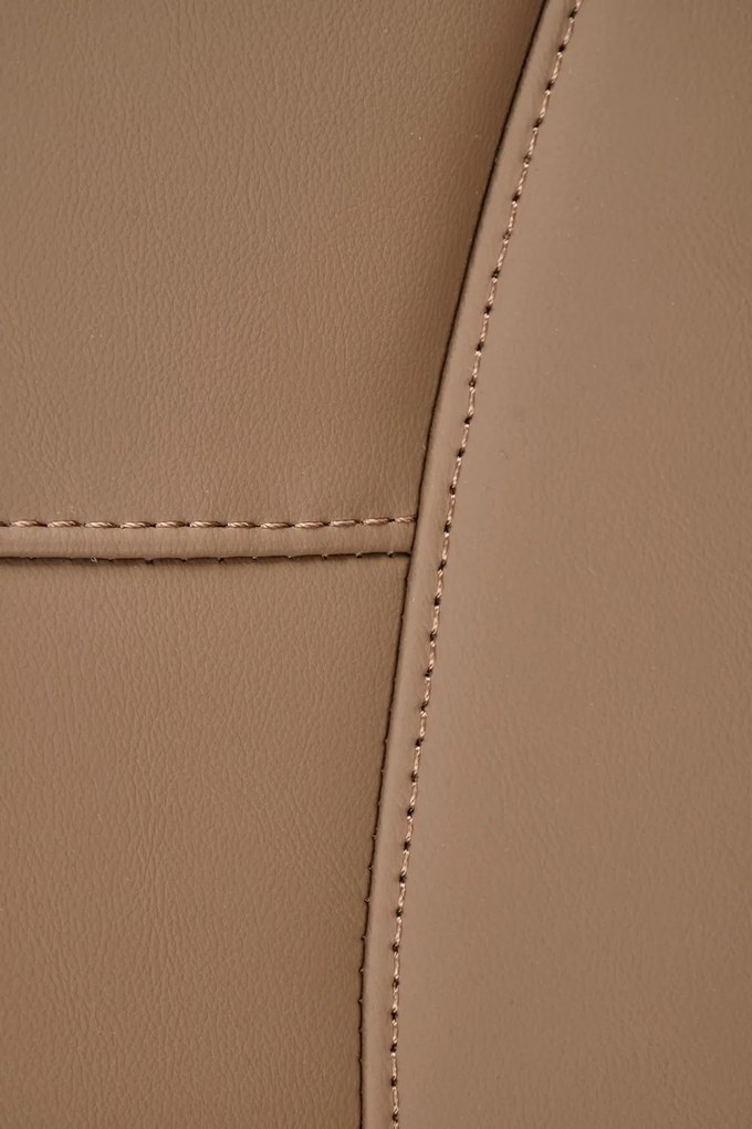 Fotel do gabinetu z ekoskóry Ederson Halmar w kolorze cappuccino