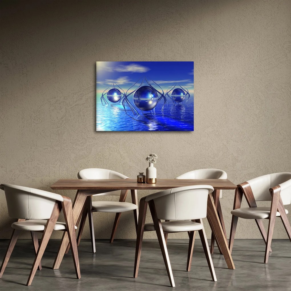 Obraz abstrakcji - woda (70x50 cm)