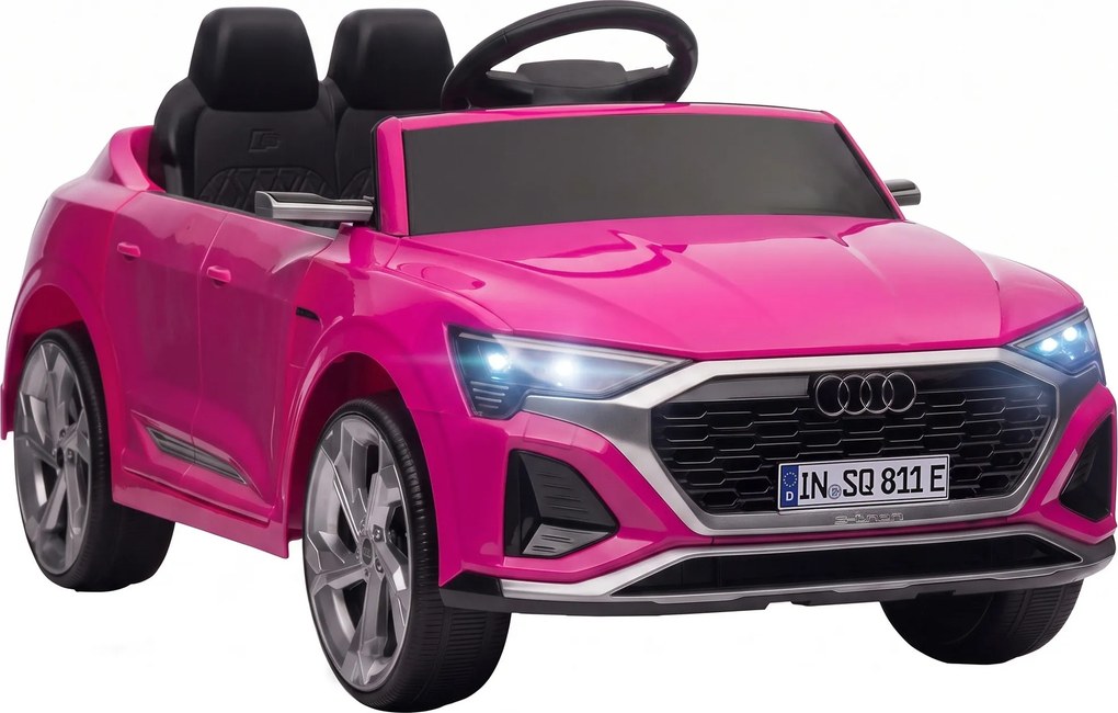 AIYAPLAY Elektryczne auto dla dzieci 12 V z pilotem 2 silniki Łagodny start Zawieszenie na 4 koła Reflektory LED Klakson Muzyka | Aosom PL