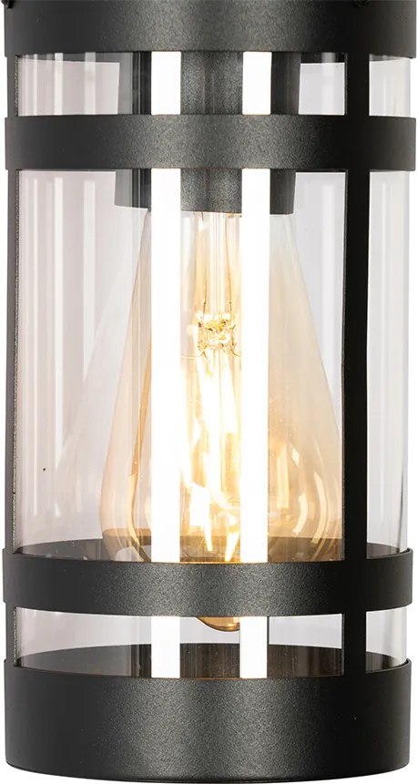 Industrialna lampa ścienna zewnętrzna czarna IP44 - Ruben
