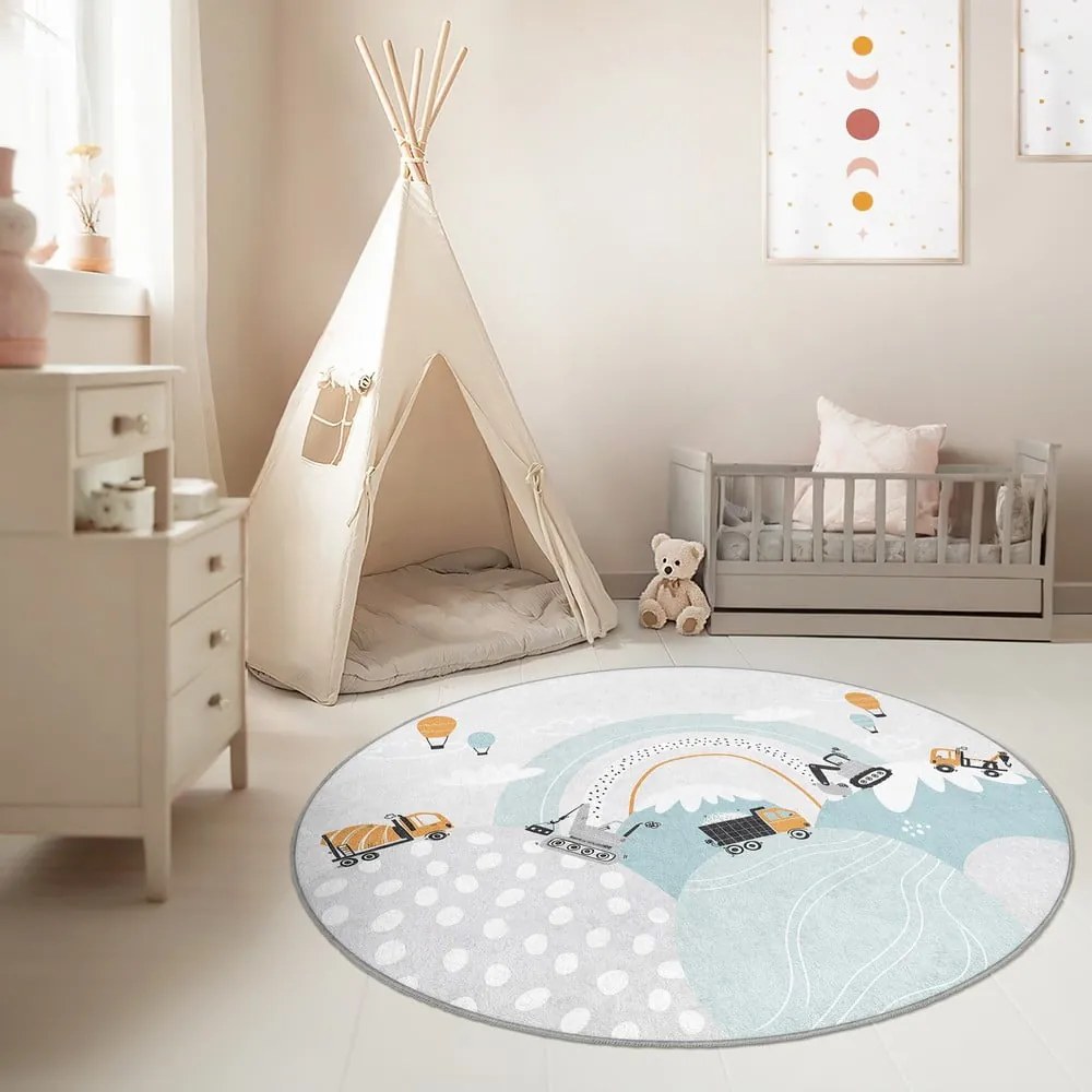 Dywan dziecięcy odpowiedni do prania ø80 cm Snowy Hills – Mila Home