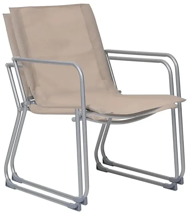 Czteroczęściowy zestaw wypoczynkowy w kolorze taupe - Lucy 3X