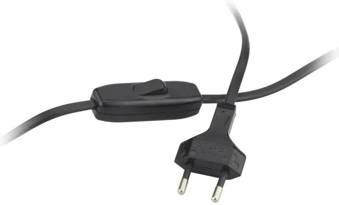 Designerska lampka nocna na czarnym stelażu - B1-T22