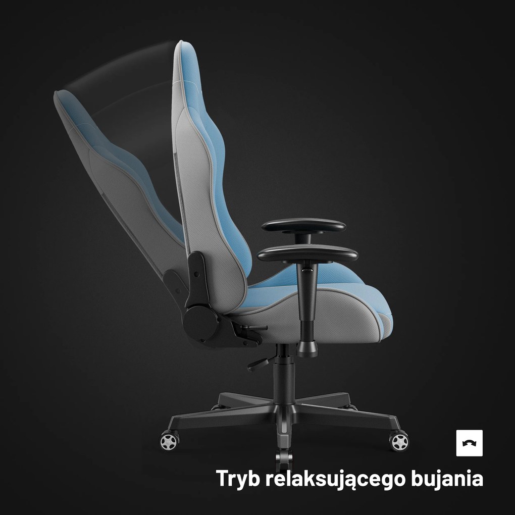 Fotel gamingowy materiałowy niebieski: Diablo X-Starter