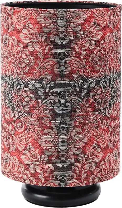 Czarno-czerwona lampka nocna tuba - 7X S377 S7-K98