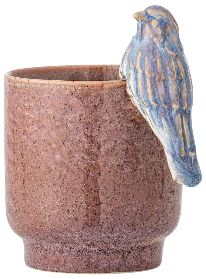 Kamionkowa ręcznie malowana osłonka na doniczkę ø 11 cm Larky – Bloomingville
