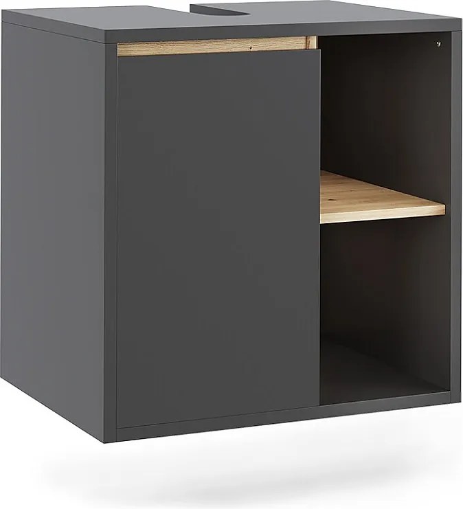 Szafka pod umywalkę szary/artystyczny 60x46x60 viola