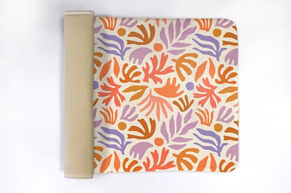 Dywanik pod prysznic Dywanik pod prysznic Rośliny Abstrakcja