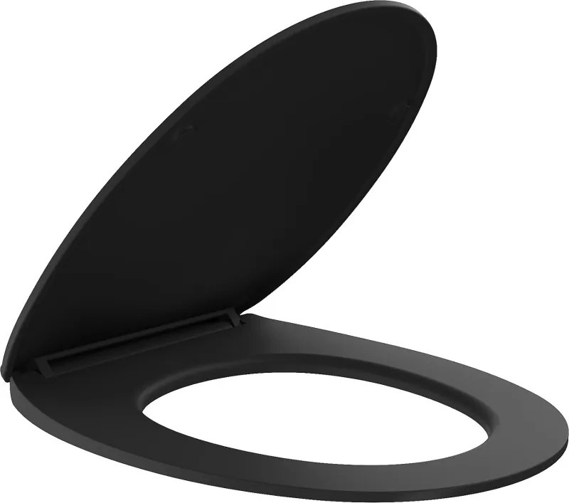Mexen Egg deska wolnoopadająca slim, duroplast, czarna mat - 39243085