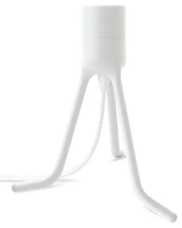 Biały regulowany trójnożny stojak na lampę UMAGE, wys. 18,6 cm