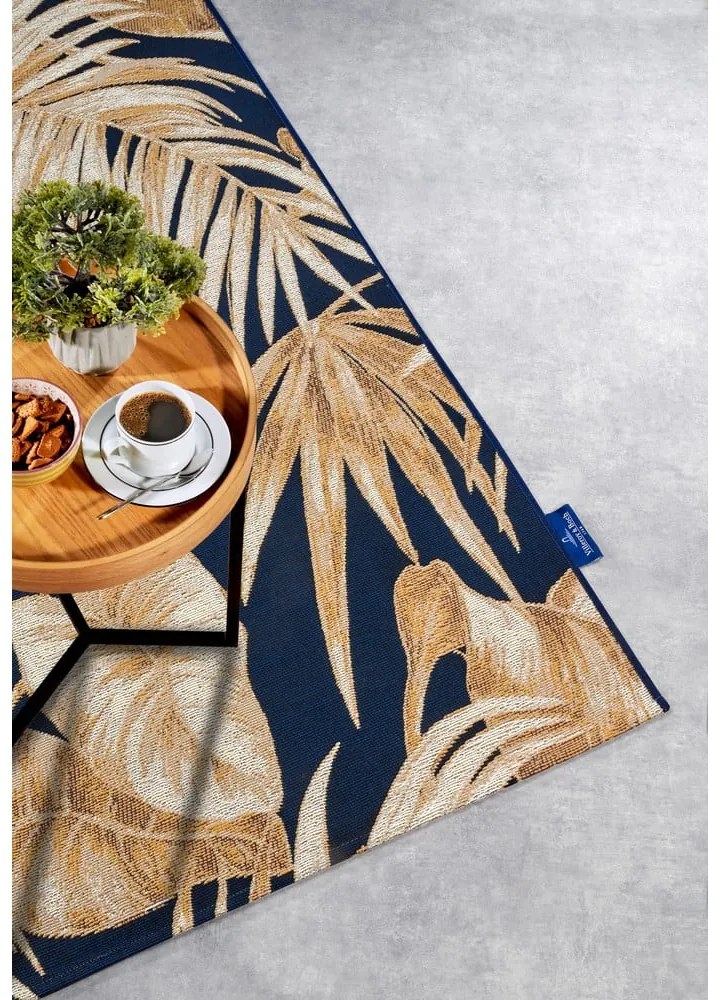 Dywan odpowiedni na zewnątrz w ciemnoniebiesko-złotym kolorze 160x235 cm Oktavie – Villeroy&amp;Boch