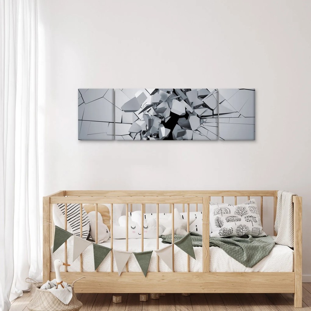 Obraz abstrakcja 3D (170x50 cm)