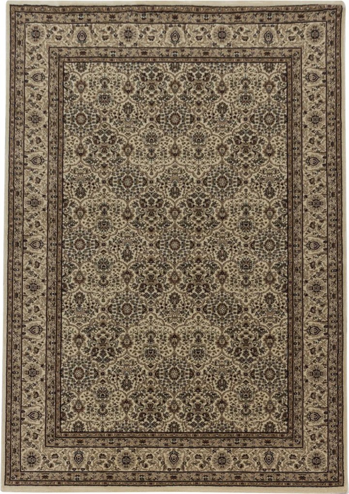 Dywan klasyczny Kashmir beżowo-czarny 200 cm x 290 cm