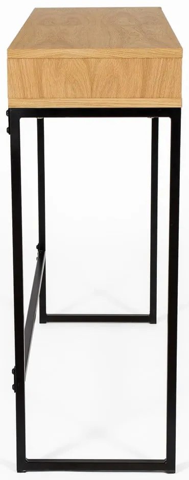 Biurko z blatem w dekorze dębu 35x100 cm Frame – Woodman