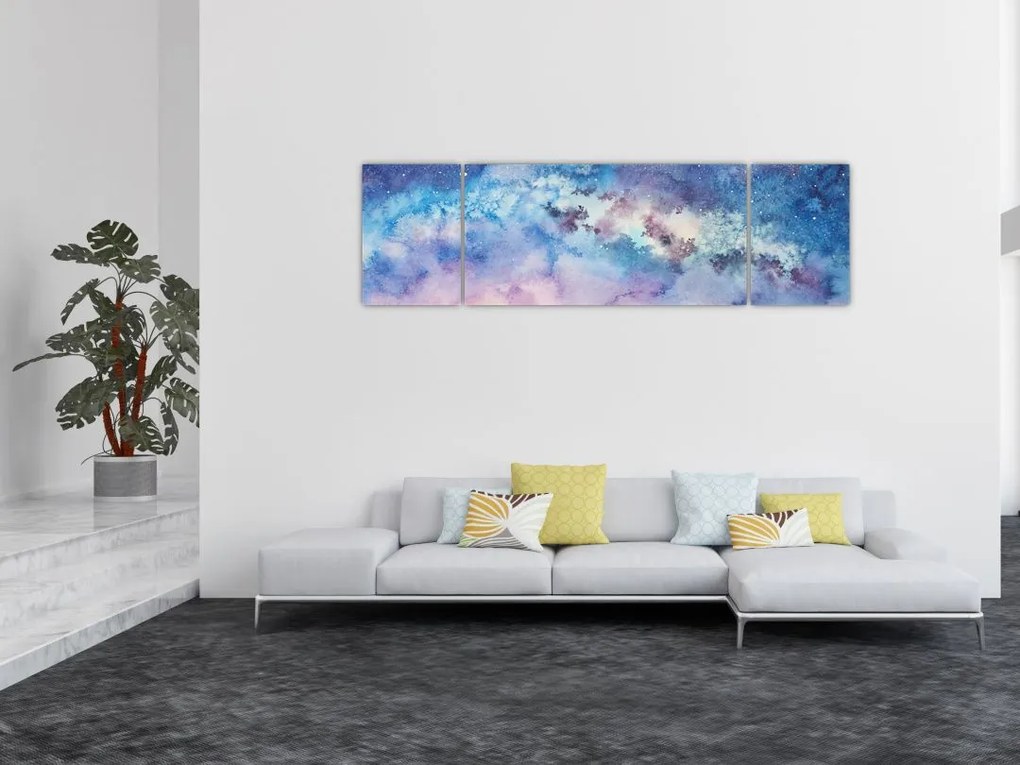 Obraz - Droga Mleczna, akwarela (170x50 cm)