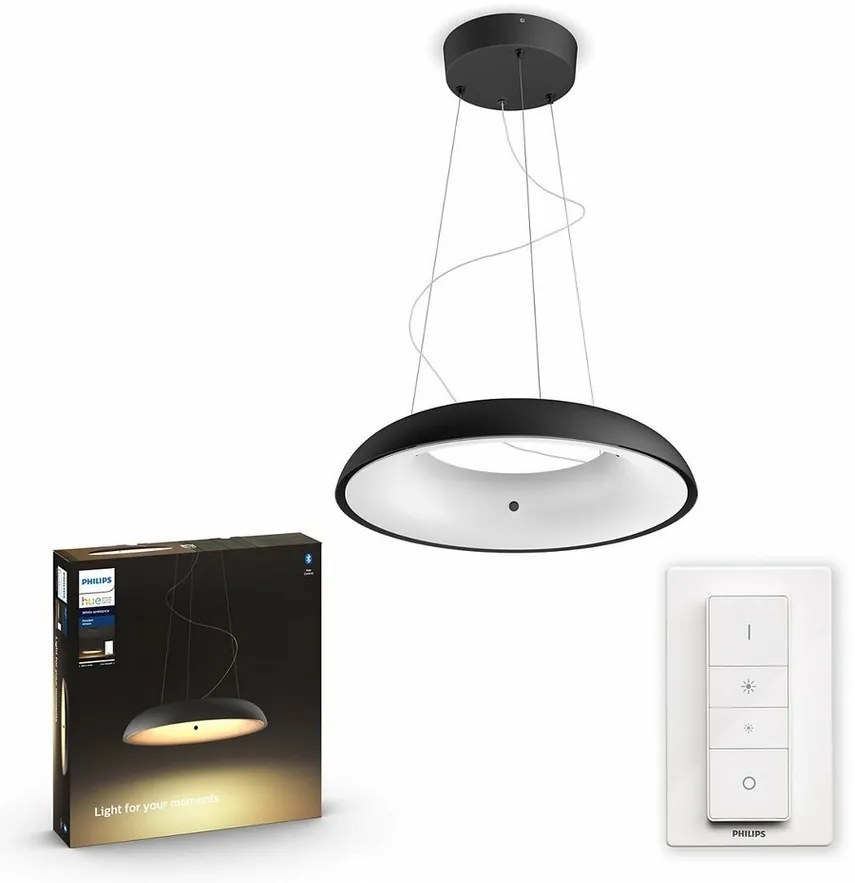Philips Hue 40233/30/P6 Oprawa wisząca LED Amaze 39 W, czarnz
