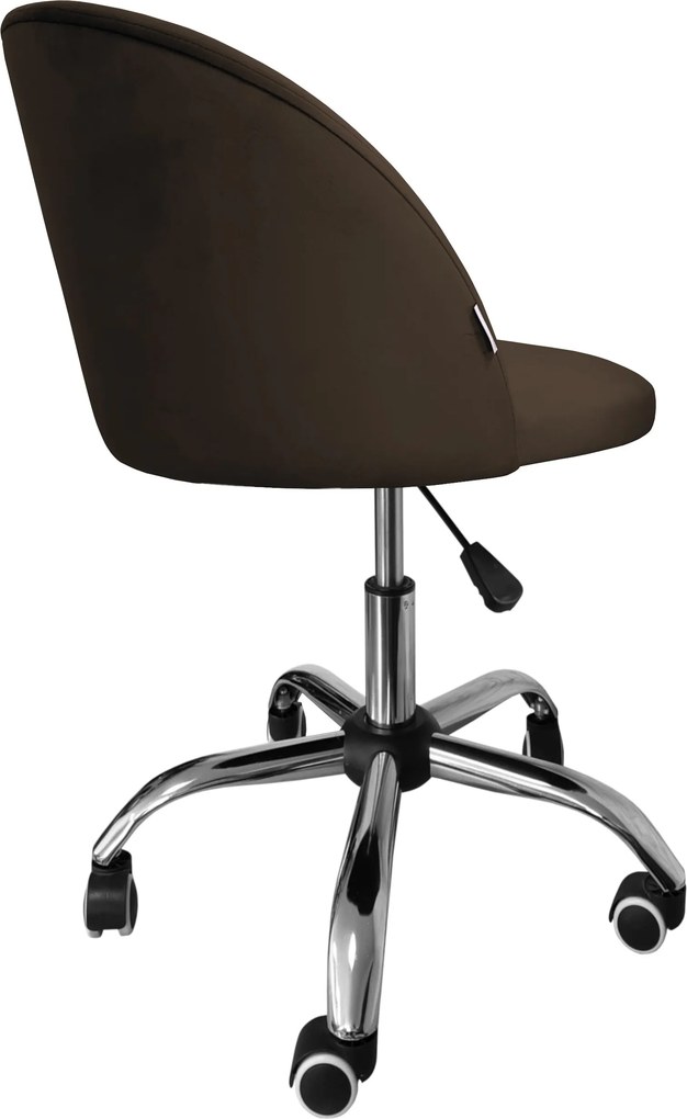Fotel obrotowy COLIN krzesło biurowe fotel ergonomiczny do biurka : Kolor Stelaża - Chrom, Kolor tkaniny - VELVET - MG05, Typ siedziska - Siedzisko obrotowe 360°, Typ tkaniny - Velvet