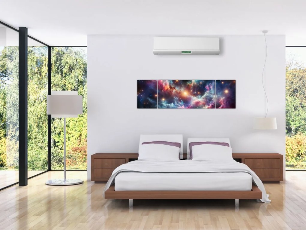 Obraz - Ciemny kosmos (170x50 cm)