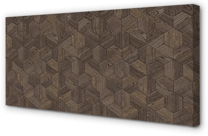 Zdjęcie na płótnie Drewniane Sześciokąty