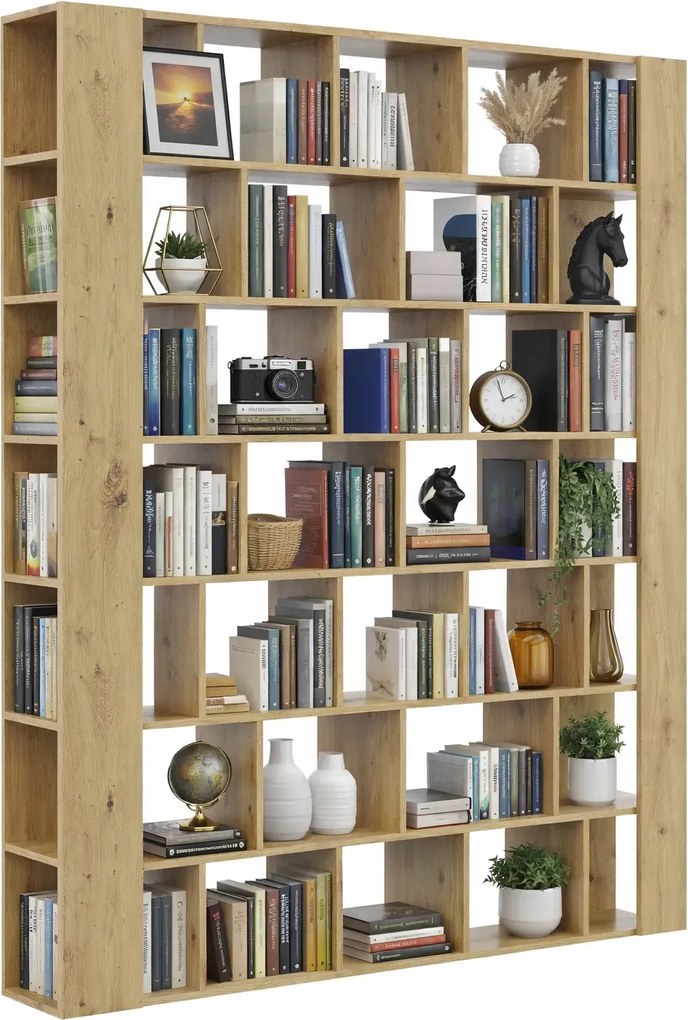 Nowoczesny duży regał biblioteczka dąb artisan Z3-H77