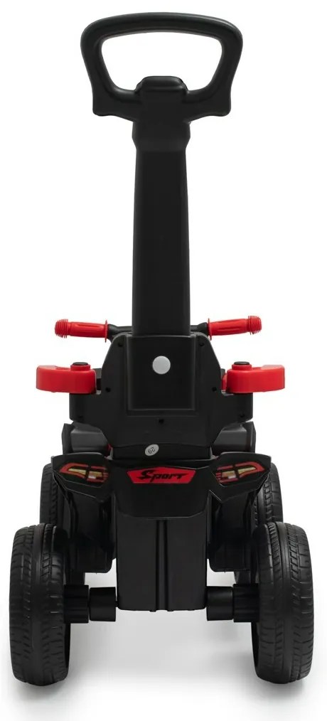 Baby Mix Odpychacz dla dzieci z prowadnicą Mega Prime EVA, czerwony