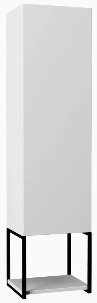 Szafka łazienkowa LOV 33 cm biały połysk wysoka  KROFAM