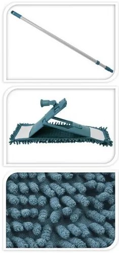 Ultra Clean Mop podłogowy z kijem teleskopowym, niebieski