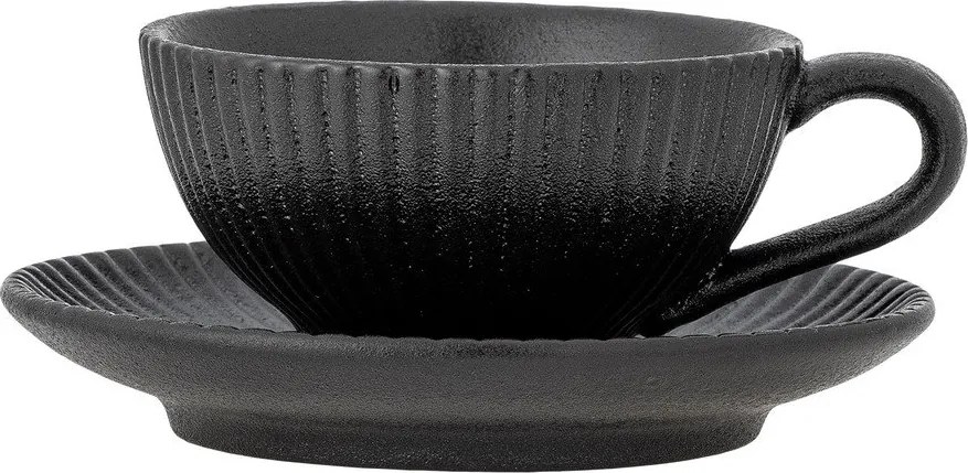 Czarna filiżanka do cappuccino ceramiczna 200 ml Neri – Bloomingville