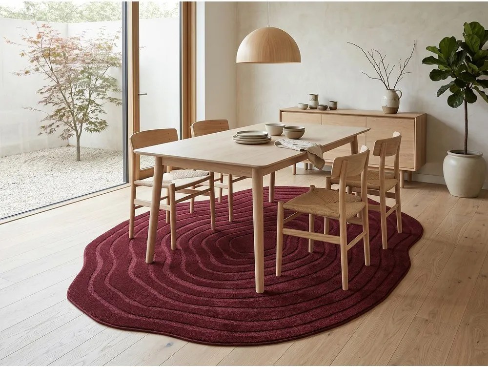 Bordowy dywan 160x230 cm Pebble – ESTE