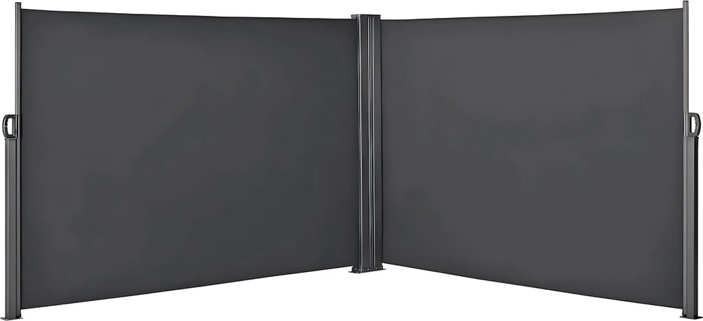 ŚCIANKA BOCZNA MARKIZA 600X200 CM NA TARAS ANTRACYT