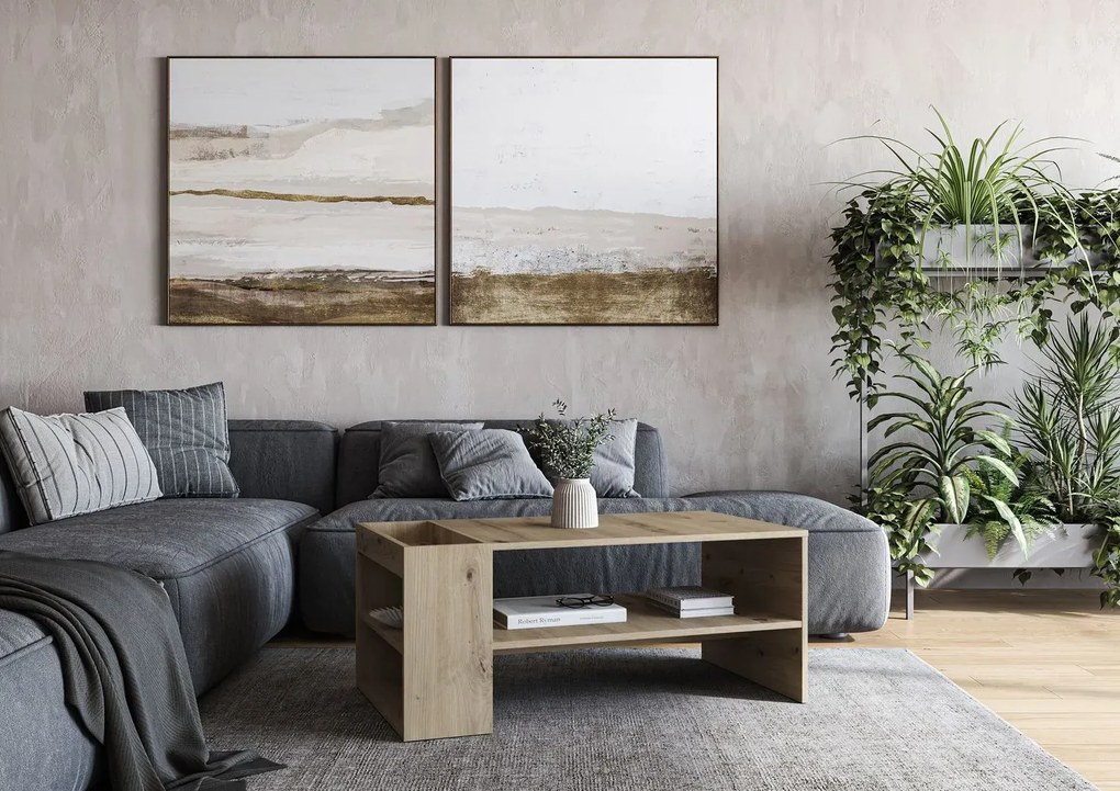 Ława MURCIA 100x55cm dąb artisan HALMAR