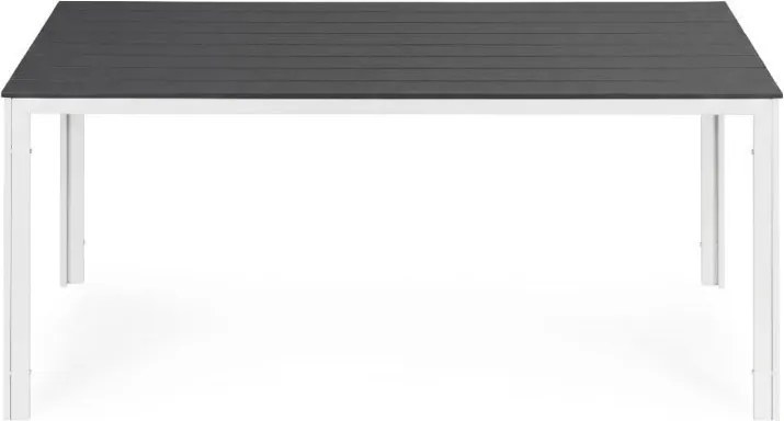 Stół ogrodowy obiadowy Caprila 156x78 cm, kolor biało-szary