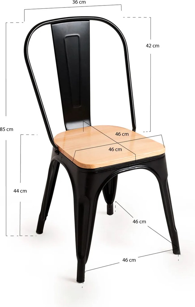 Krzeso z naturalnego drewna Torix