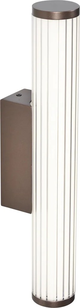 Retro kinkiet brązowy 40 cm z LED IP44 - Coco