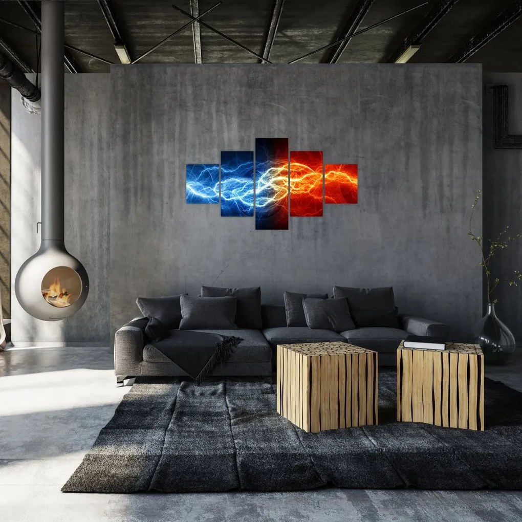 Obraz napięcia elektrycznego (125x70 cm)