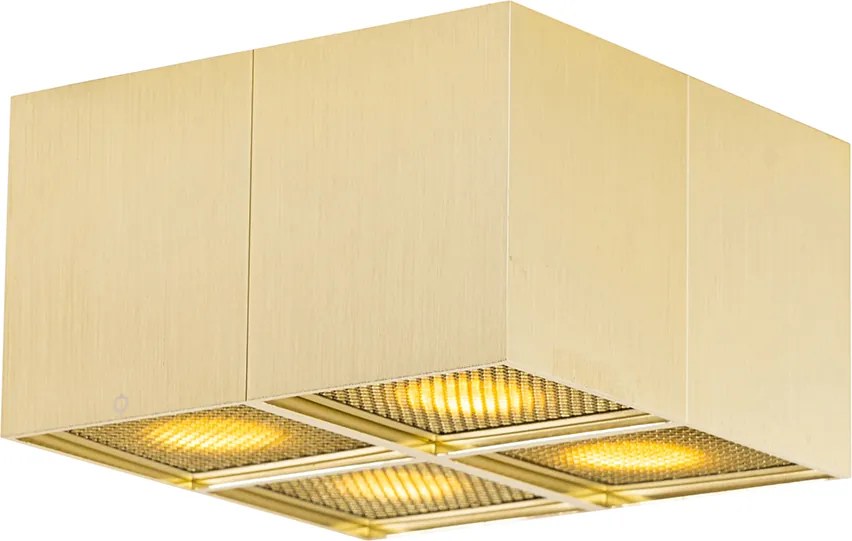 Designerski reflektor złoty 4-światłowy - Qubo Honey