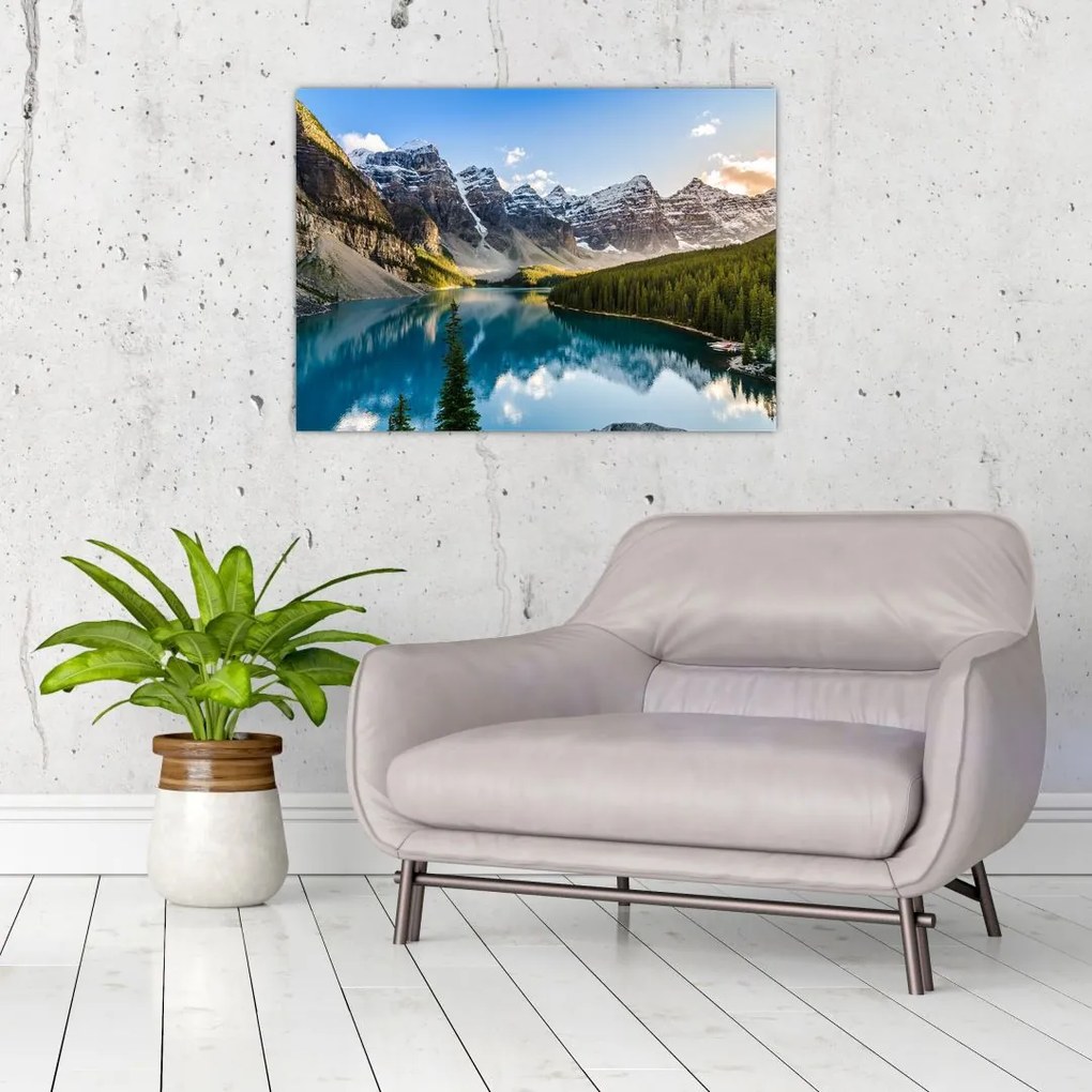 Obraz na szkle - Kanada, Park Narodowy Banff, Jezioro Moraine (70x50 cm)