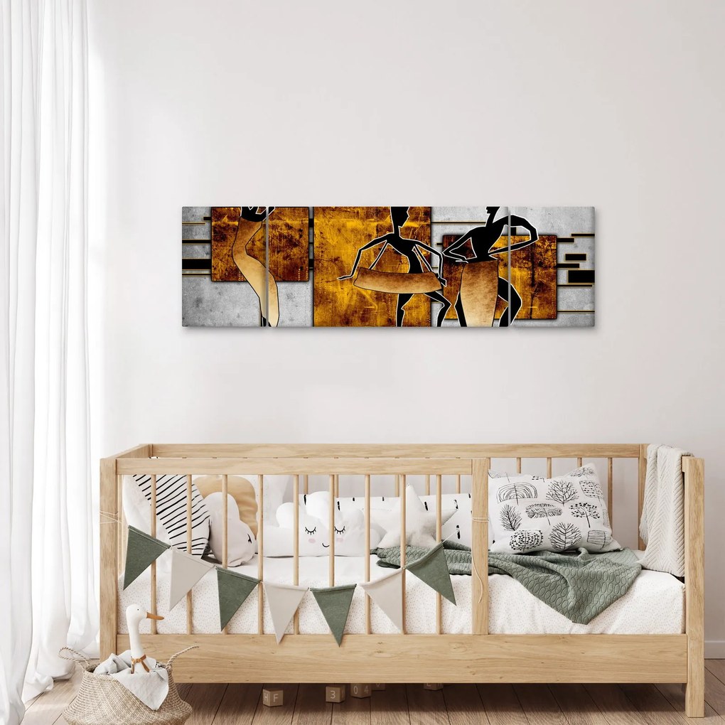 Obraz - Motywy kultury afrykańskiej (170x50 cm)