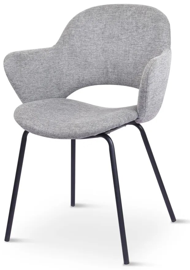 Jasnoszare krzesła zestaw 2 szt. Rowley – Unique Furniture