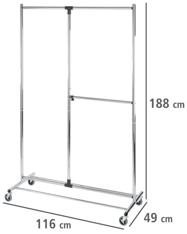 Wieszak na ubrania PROFISSIMO, mobilny, 188 cm, WENKO