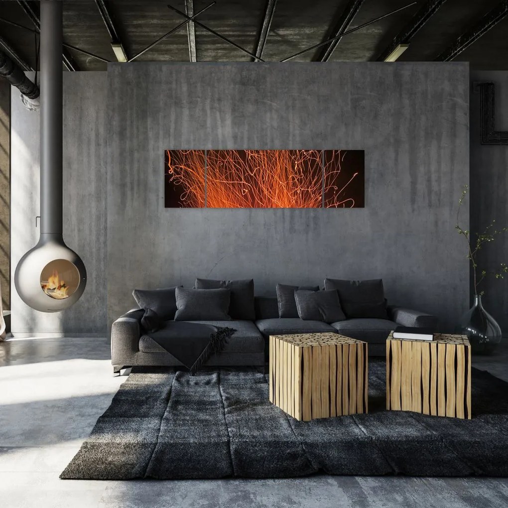 Obraz ognia (170x50 cm)