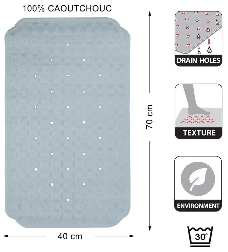 Mata antypoślizgowa do wanny 40x70 cm Ruby – Spirella