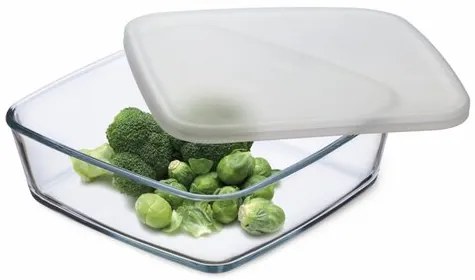 Simax 7466/L miska szklana z pokrywką plastikową, 1,7 l